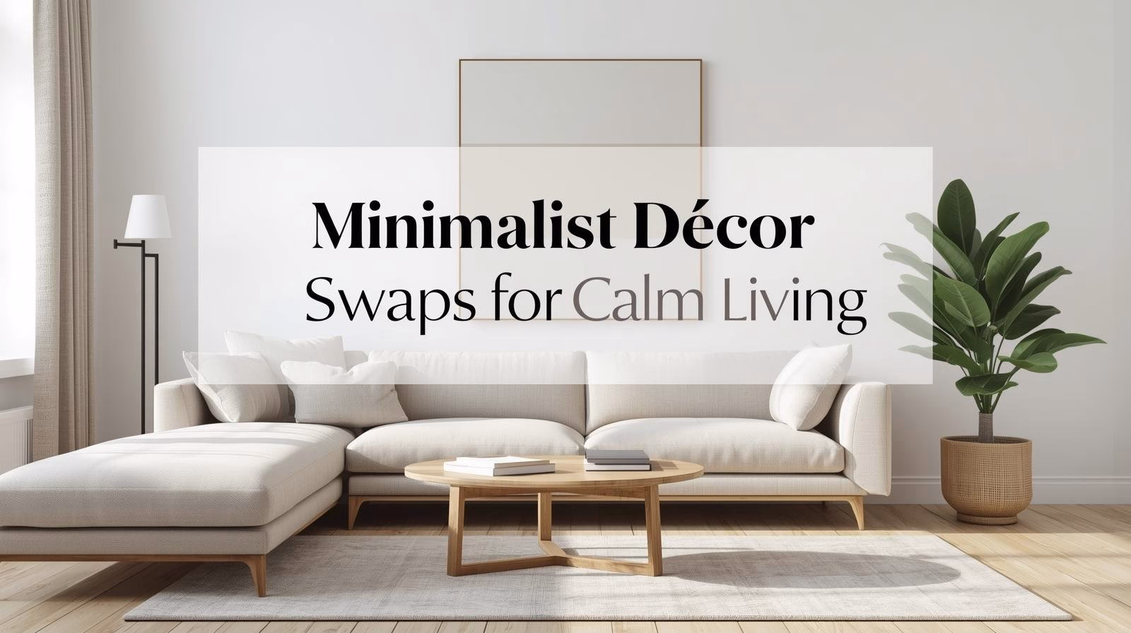 How to Make Your Living Room Feel Calm With 5 Minimalist Decor Swaps