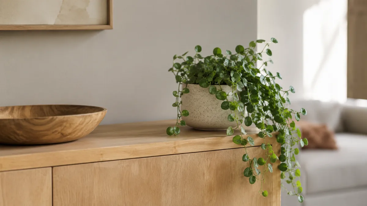 Calm minimalist interior with natural light and a few simple objects