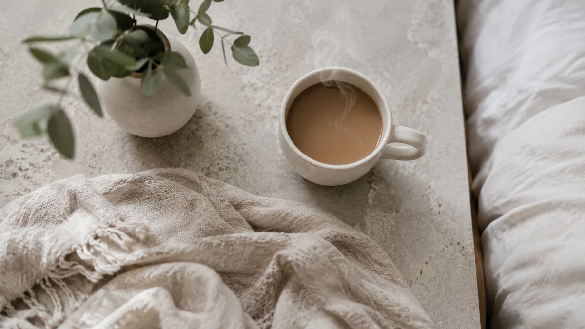 Calm minimalist interior with natural light and a few simple objects