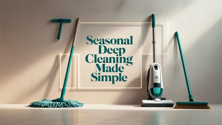 Simple and effective tools for seasonal deep cleaning in minimalist homes